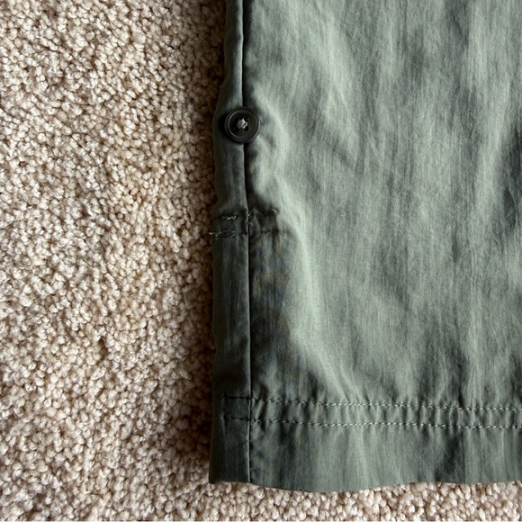 Columbia Cargo Pants Women M Green Hiking Outdoor Lightweight Elastic Waist - Picture 6 of 11